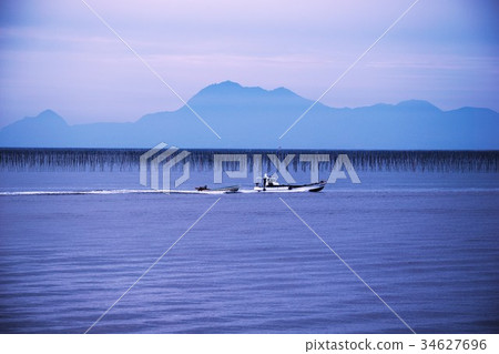 Early morning scenery of the Ariake Sea 34627696