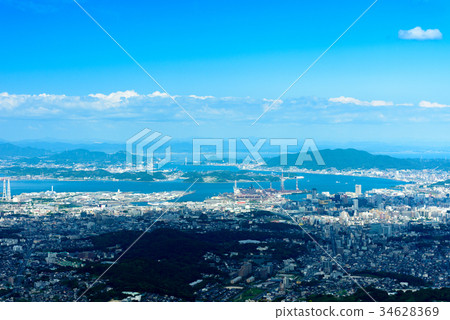  夏天的櫻花山[小倉北區，北九州市，Moji Ward] 34628369