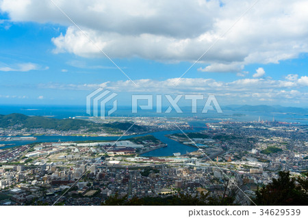  View from Mt. Disakurayama [Tobata Ward, Wakamatsu Ward, Hachiman Ward, Kitakyushu City] 34629539