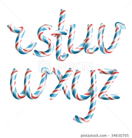 Letters R, S, T, U, V, W, X, Y, Z. Vector. 3D Letters R, S, T, U, V, W, X, Y, Z. Vector. 3D 34630705