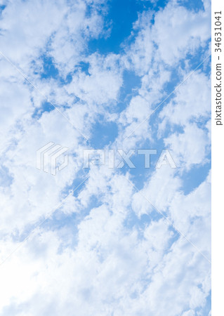 雲彩覆蓋白色藍色梯度大天空清楚的藍天天空風景刷新的天空背景 34631041