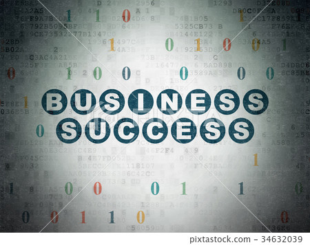 Business concept: Business Success on Digital Data Business concept: Business Success on Digital Data 34632039