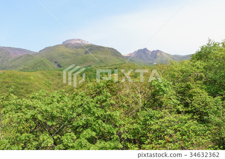 View Of Mount Nasu From Nasu Kogen Observatory Stock Photo