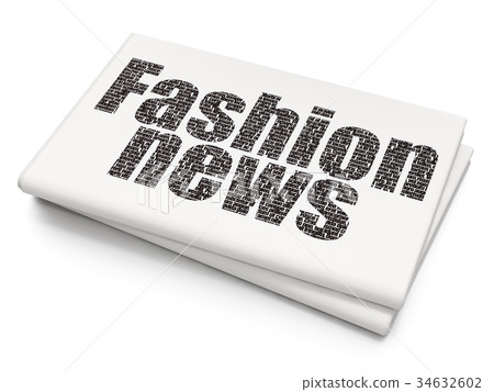 News concept: Fashion News on Blank Newspaper 34632602
