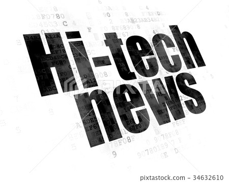 News concept: Hi-tech News on Digital background 34632610
