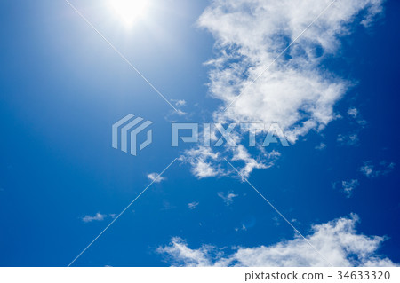 藍天和仲夏太陽 藍天和仲夏太陽 34633320