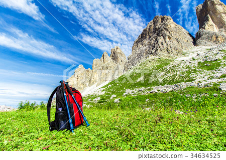 Backpack for hiking in the Alps Backpack for hiking in the Alps 34634525