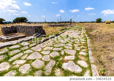 View of the archaeological site of Lucus Feroniae View of the archaeological site of Lucus Feroniae 34634528