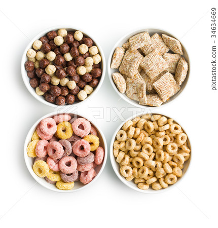 Different breakfast cereals. Different breakfast cereals. 34634669