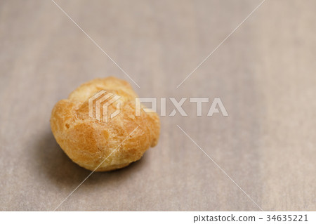 profiterole on parchment paper profiterole on parchment paper 34635221