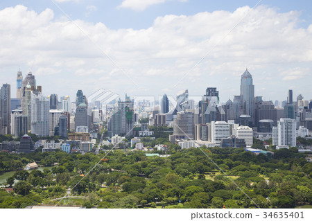 modern city view of bangkok thailand modern city view of bangkok thailand 34635401