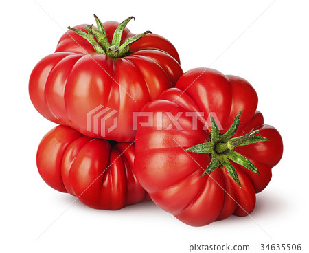 Three tomatoes next to each other Three tomatoes next to each other 34635506