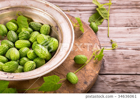 Cucamelons in plate 34636061