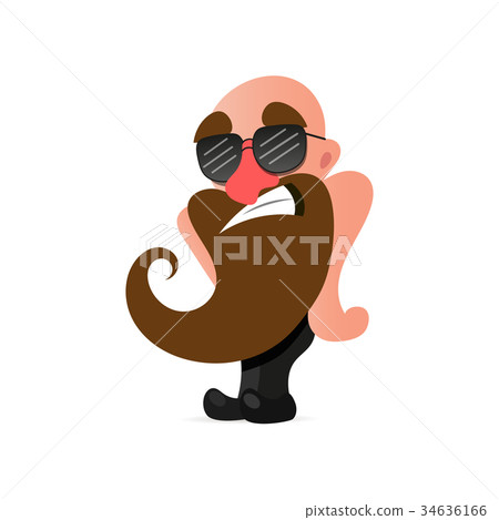 Cool vector hipster man Cool vector hipster man 34636166