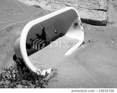 Old bath in the sand Old bath in the sand 34636786