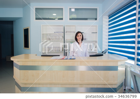 Hallway the emergency room and outpatient hospital Hallway the emergency room and outpatient hospital 34636799