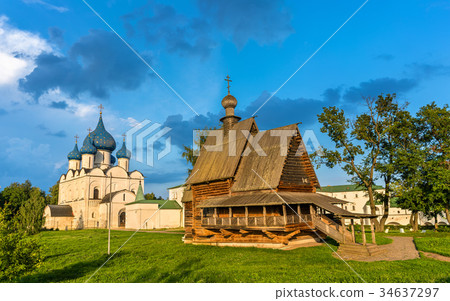 St. Nicholas Church and the Nativity Cathedral in St. Nicholas Church and the Nativity Cathedral in 34637297