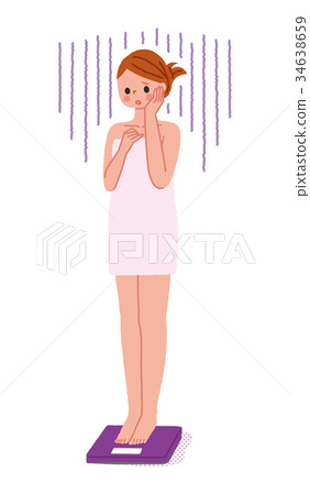 A woman who gains weight and falls 34638659