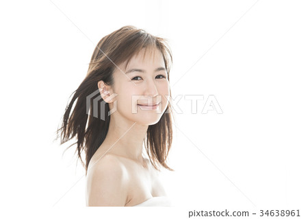 秀麗由後照的婦女skincare秀麗少婦 34638961