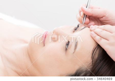 美容美容美容女人美容美髮沙龍年輕女子 美容美容美容女人美容美髮沙龍年輕女子 34640469