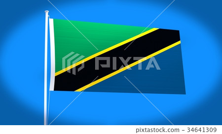 Flag of Tanzania 34641309
