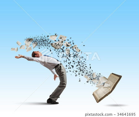 Businessman evades ideas 34641695