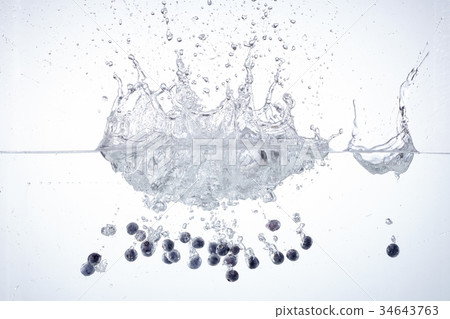 Blueberry, water Blueberry, water 34643763