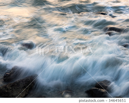 美麗的日落海邊 34645651