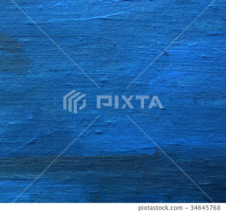 acrylic painted art linen canvas blue background acrylic painted art linen canvas blue background 34645768