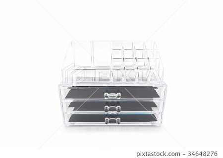 Empty beauty acrylic box. 34648276