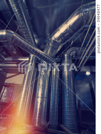 Ventilation ducts of industrial air condition Ventilation ducts of industrial air condition 34648477