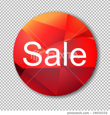 Red Sale Label 34650358