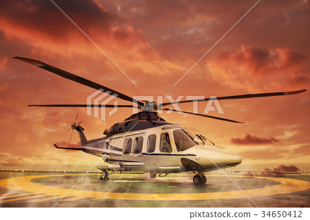 helicopter parking landing on offshore platform helicopter parking landing on offshore platform 34650412