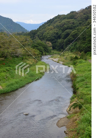 前Koshu高速公路Tsurukawa Yado Yamanashi Uenohara秋天 前Koshu高速公路Tsurukawa Yado Yamanashi Uenohara秋天 34650582