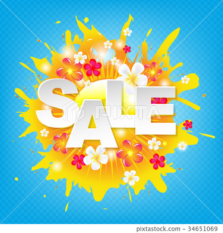 Sunburst Sale Colorful Banner Sunburst Sale Colorful Banner 34651069