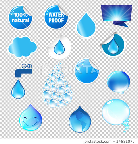 Water Symbols Set Water Symbols Set 34651073