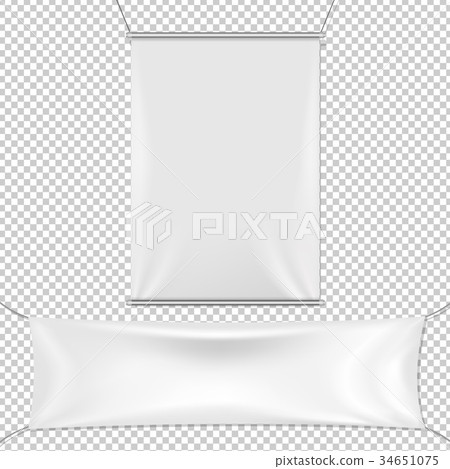 White Banners Set 34651075