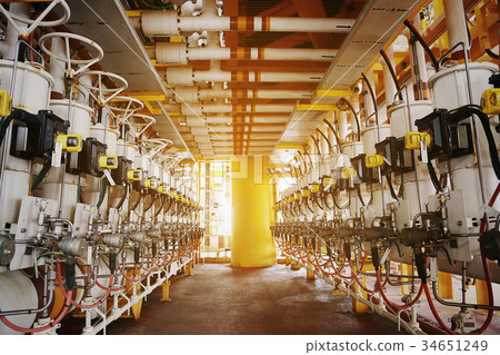 Manifold line of oil and gas production  34651249