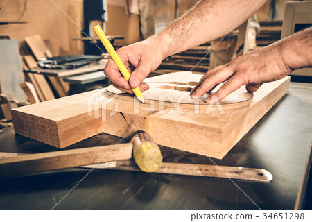 Manufacture of guitars of the brand Woodstock. Manufacture of guitars of the brand Woodstock. 34651298