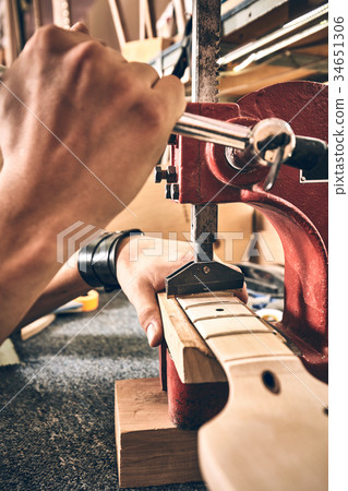 Manufacture of guitars of the brand Woodstock. Manufacture of guitars of the brand Woodstock. 34651306