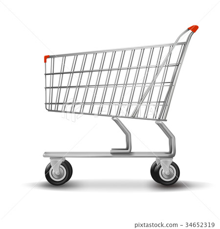 Shopping cart isolated on white background. Shopping cart isolated on white background. 34652319