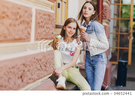 young model on the street young model on the street 34652441