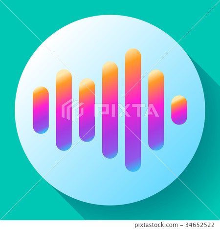 sound waves vector icon sound Icon Vector. sound 34652522