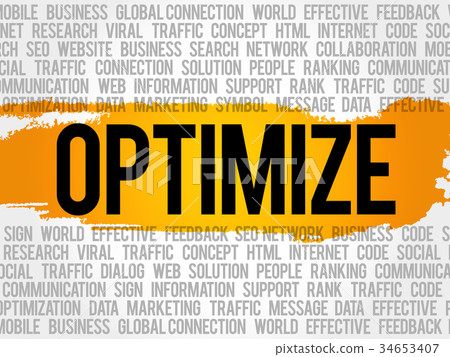 OPTIMIZE word cloud collage OPTIMIZE word cloud collage 34653407