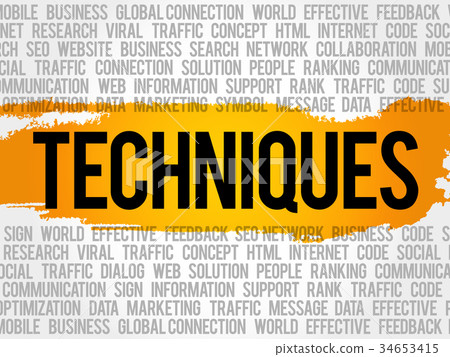 Techniques word cloud collage Techniques word cloud collage 34653415