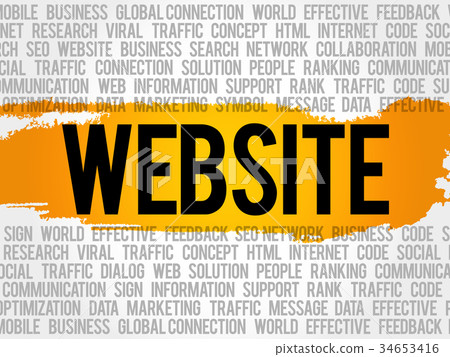 WEBSITE word cloud collage WEBSITE word cloud collage 34653416