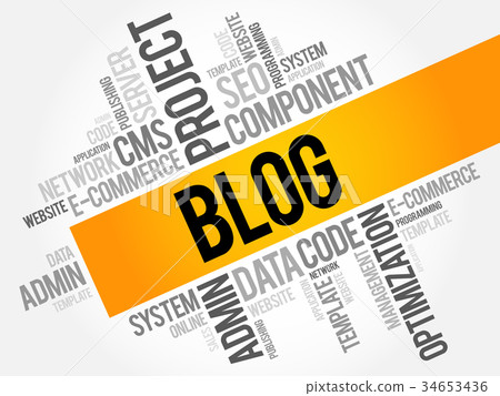 BLOG word cloud collage - Stock Illustration [34653436] - PIXTA