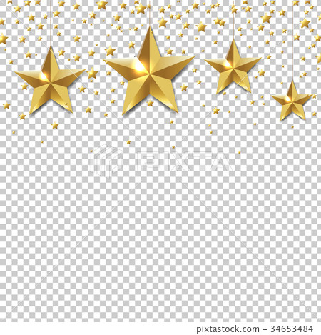 Golden Star Border 34653484