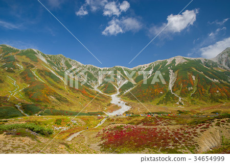 Murodo Raidorizawa campsite and colored leaves 34654999