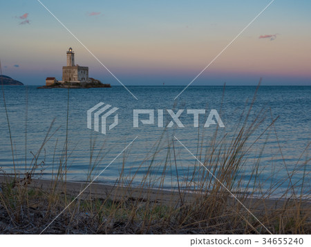 A view of lighthouse in Olbia gulf 34655240